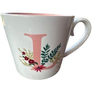 Opalhouse Stoneware Mug White w/Pink Lettering 16 oz. (Pre-owned)